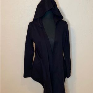 Aeropostale hooded black lounge jacket